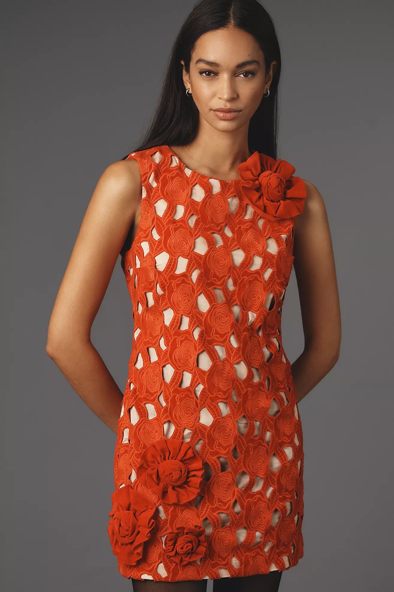 Hope for Flowers by Tracy Reese Sleeveless Cutwork Shift Mini Dress | Anthropologie (US)