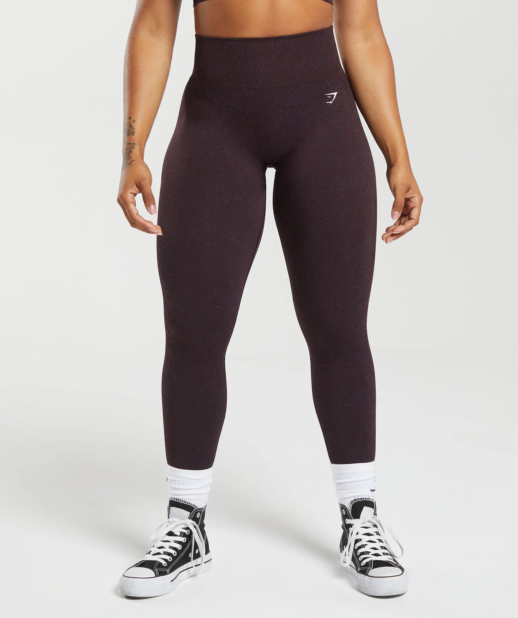 Adapt Fleck Seamless Leggings Plum Brown/Dewberry Purple | Gymshark US