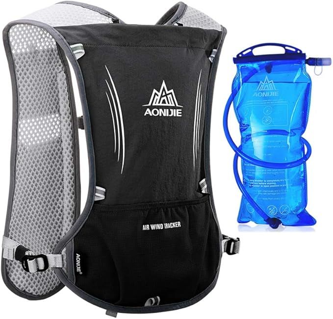 AONIJIE Hydration Packs 5L with 1.5L Bladder Trail Running Vest Hydro Backpack Reservoir Marathon... | Amazon (US)