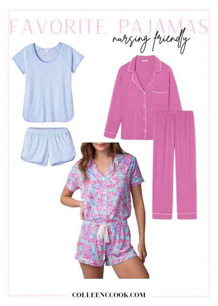 Best nursing friendly pjs / I size up in the blue ones from Lake pajamas, the rest get my true size 