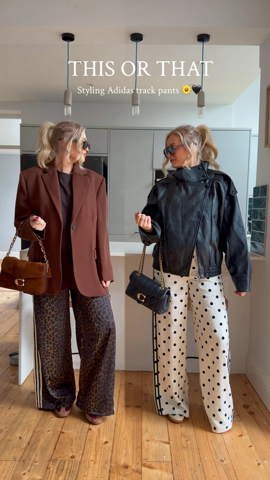 Styling the viral Adidas leopard print and polka dot track pants 😍 these are the comfiest!! Wearing size small xx 

Adidas track pants, polka dot, polka dot trousers, leopard print trousers

#LTKspring #LTKuk