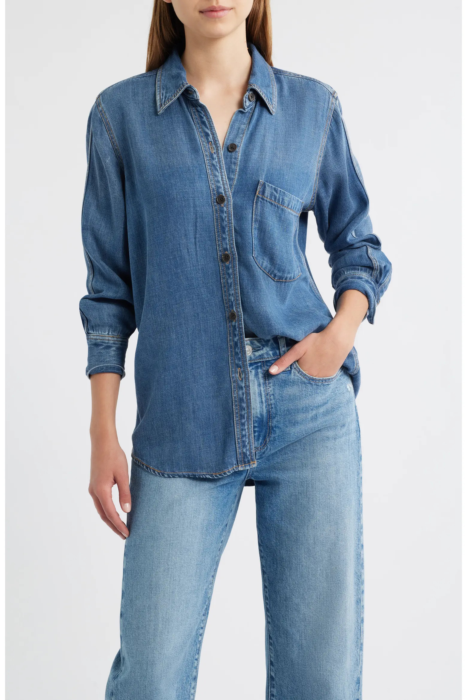 Atticus Denim Button-Up Shirt (Women) | Nordstrom | Nordstrom