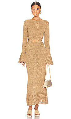 Significant Other Saoirse Maxi Dress in Biscuit from Revolve.com | Revolve Clothing (Global)