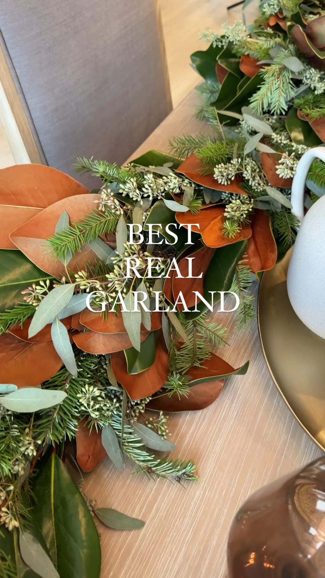 Best real garland!!! Been ordering from this Etsy shop since 2019- It dries beautifully over the next few weeks as we head into Christmas. Looks STUNNING on a table, buffet, mantel, or staircase! Estimated shipping is pretty quick but would order soon if you want to guarantee arrival by Christmas if you’re hosting! 

#LTKHoliday #LTKHome #LTKSeasonal