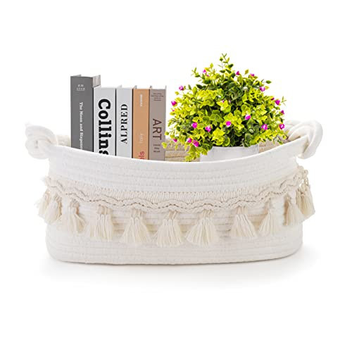 Followarm Small Basket for Gifts Empty, Woven Storage Cute Toilet Paper Storage Decorative Gift Basket Empty to Fill Baby Shower Nursery | Amazon (US)