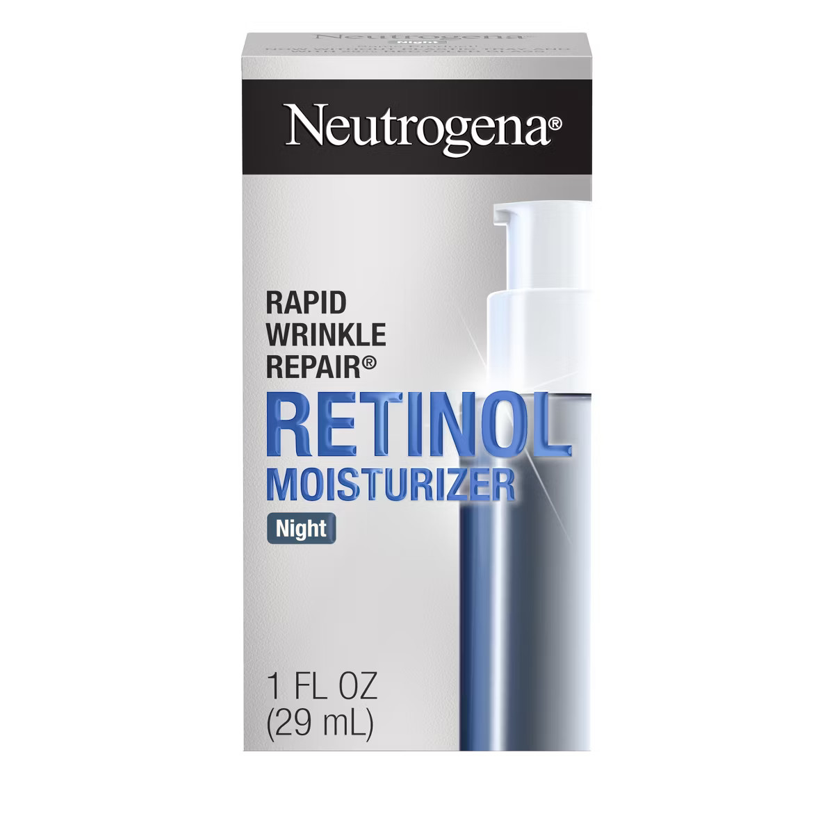 Neutrogena Rapid Wrinkle Repair Retinol Night Face Moisturizer with Hyaluronic Acid - 1 fl oz | Target