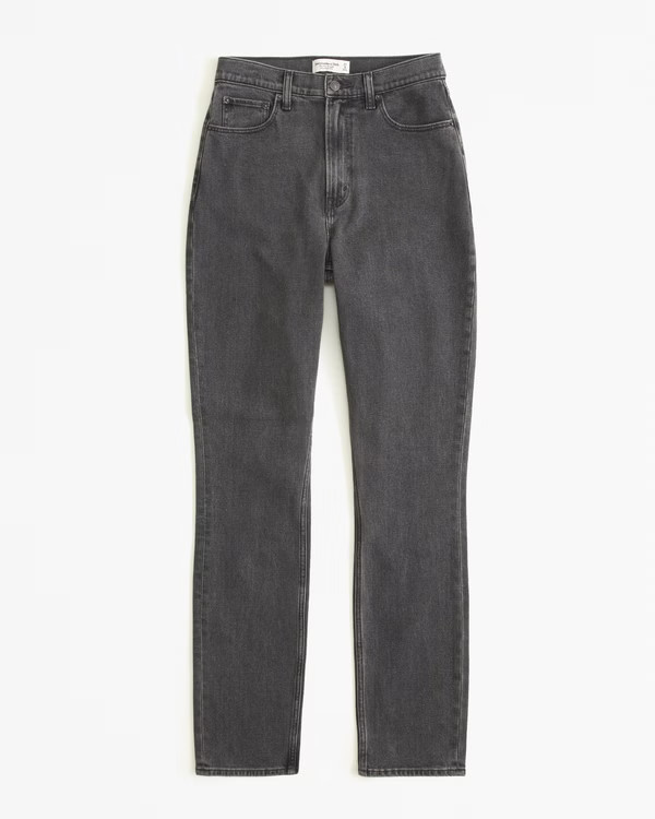 Women's Curve Love Ultra High Rise 90s Slim Straight Jean | Women's Bottoms | Abercrombie.com | Abercrombie & Fitch (US)