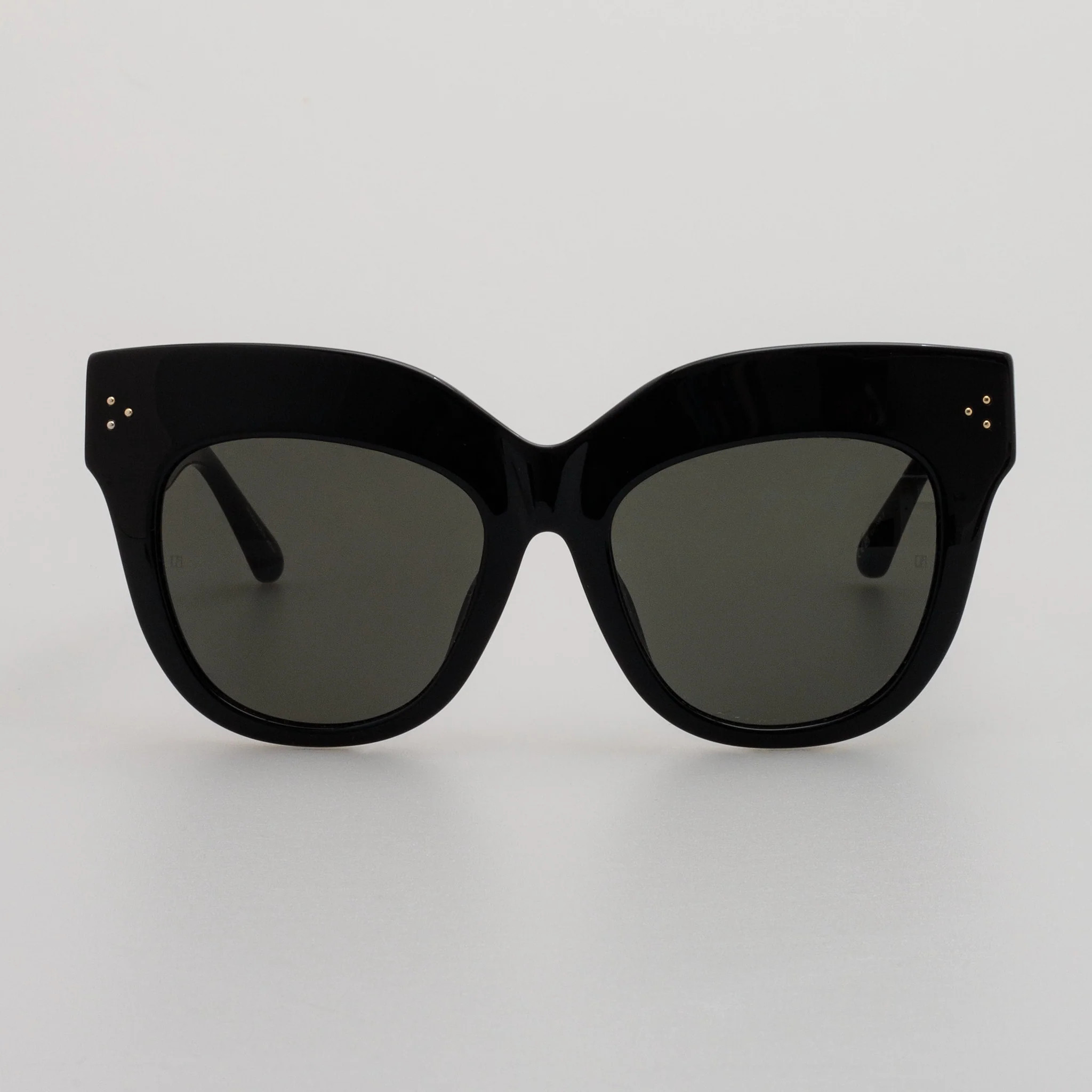 Dunaway Sunglasses in Black | Linda Farrow