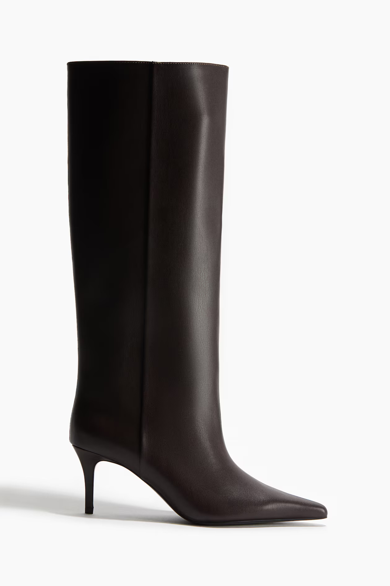 Knee-high boots - Dark brown - Ladies | H&M GB | H&M (UK, MY, IN, SG, PH, TW, HK)