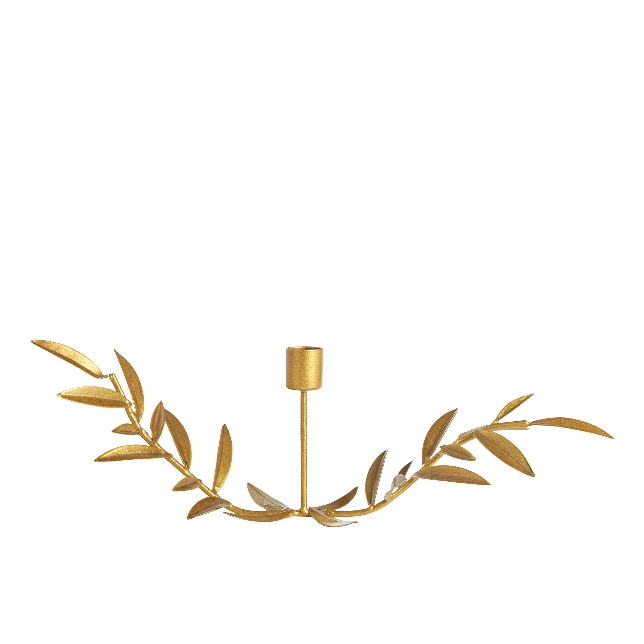 Gold Leaf Taper Candle Holder/set Of 4 | Annie Selke