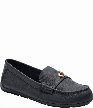 Sculpted C Leather Driver Loafers | Dillard's