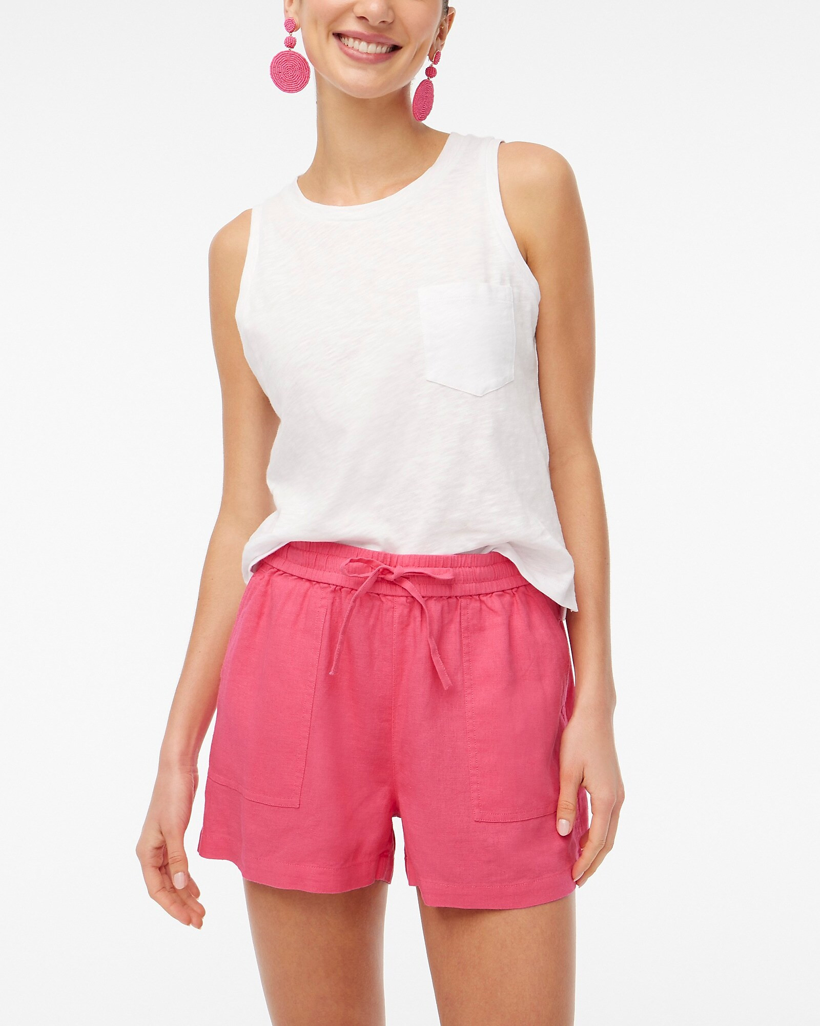 Linen-blend drawstring short | J.Crew Factory