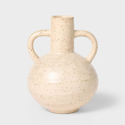 Large Matte Ceramic Speckle Glaze Vase - Threshold™ designed with Studio McGee: Modern Amphora,... | Target