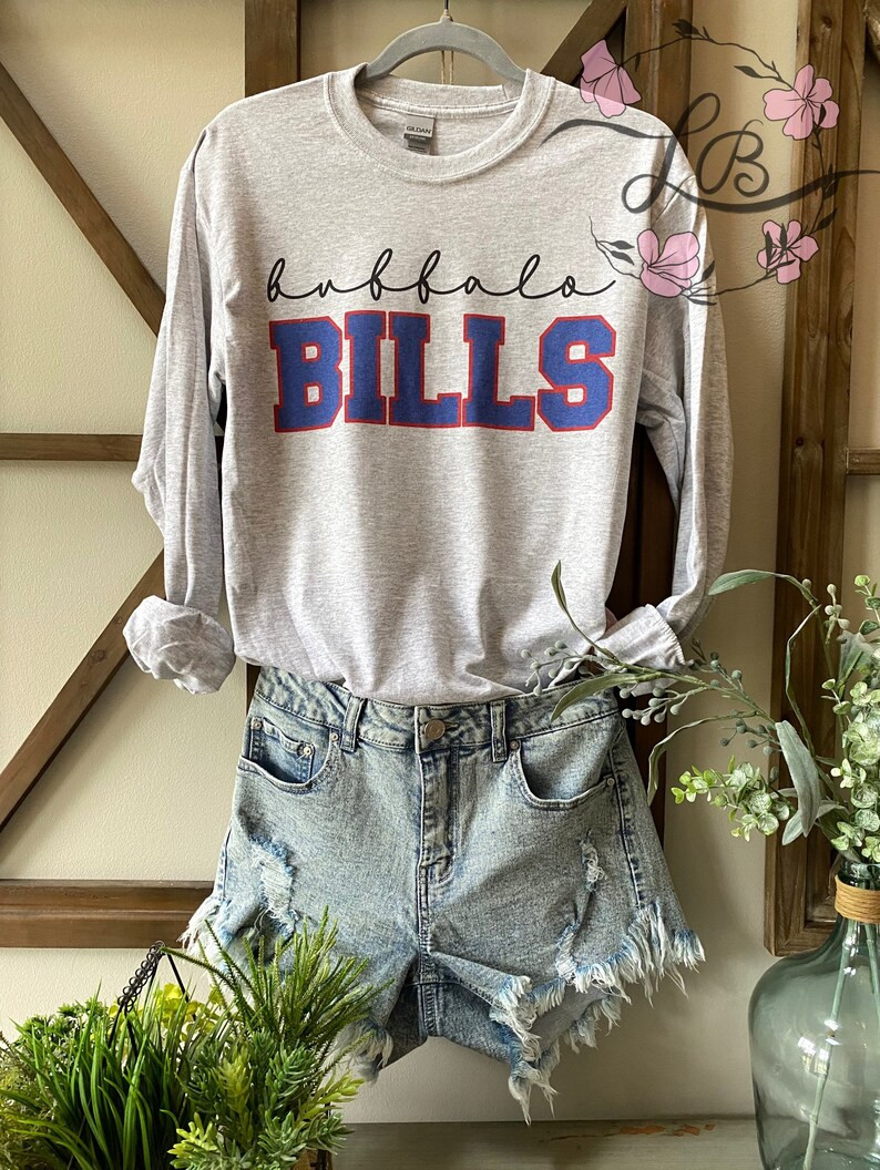 Buffalo Bills Sweatshirt Long Sleeve T-shirt | Etsy | Etsy (US)