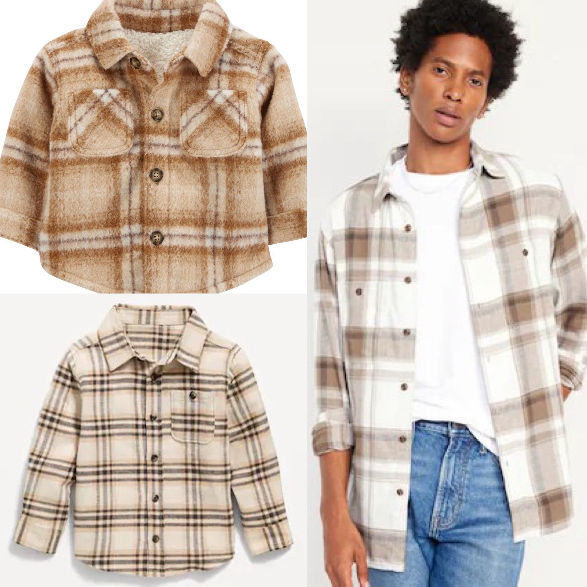 Adorable family matching for fall! Combined looks from carters and old navy! Love me a shacket and a flannel. Baby. Toddler. Mom and dad 

#LTKbaby #LTKkids #LTKfamily