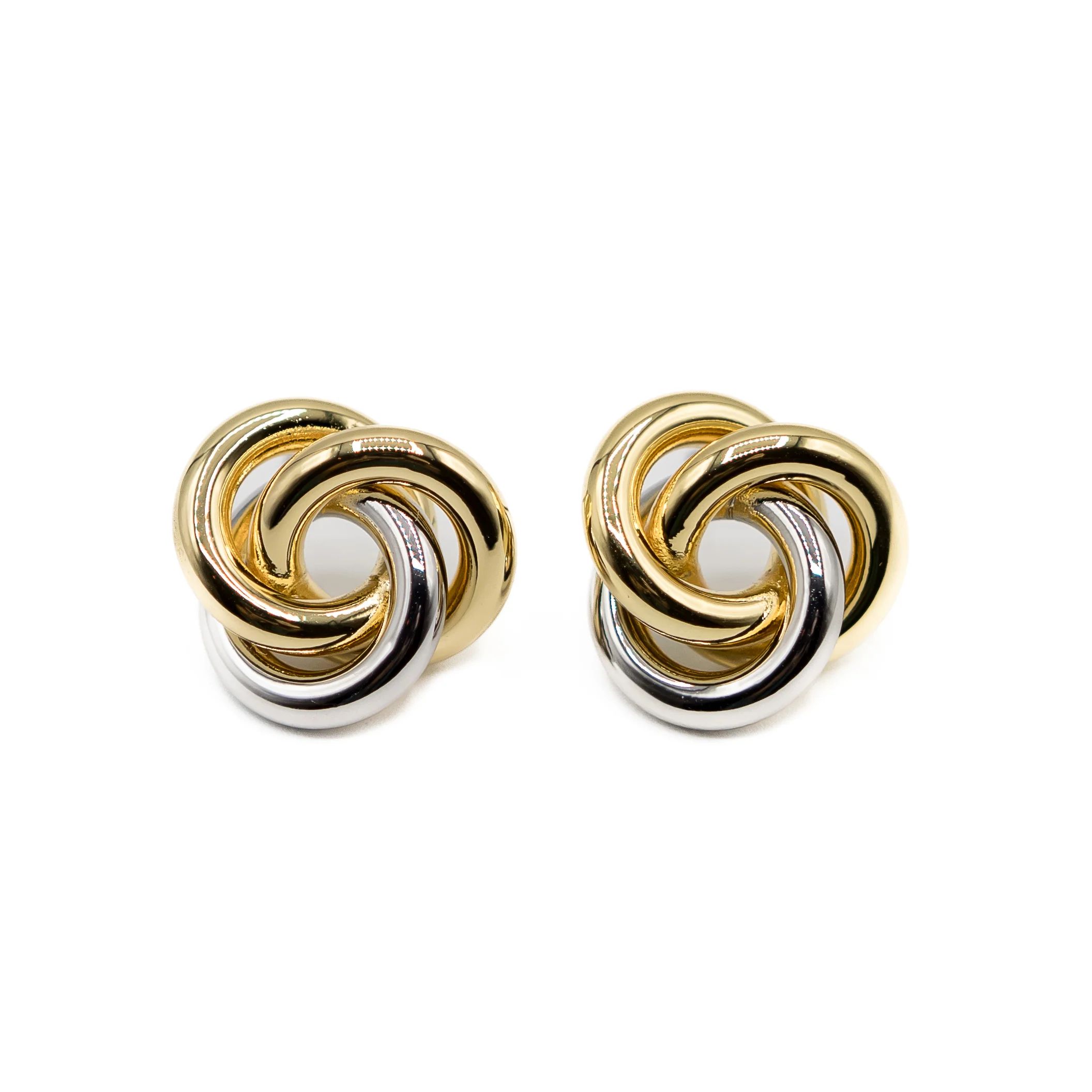 Knot Studs, Silver and Gold | The Avenue