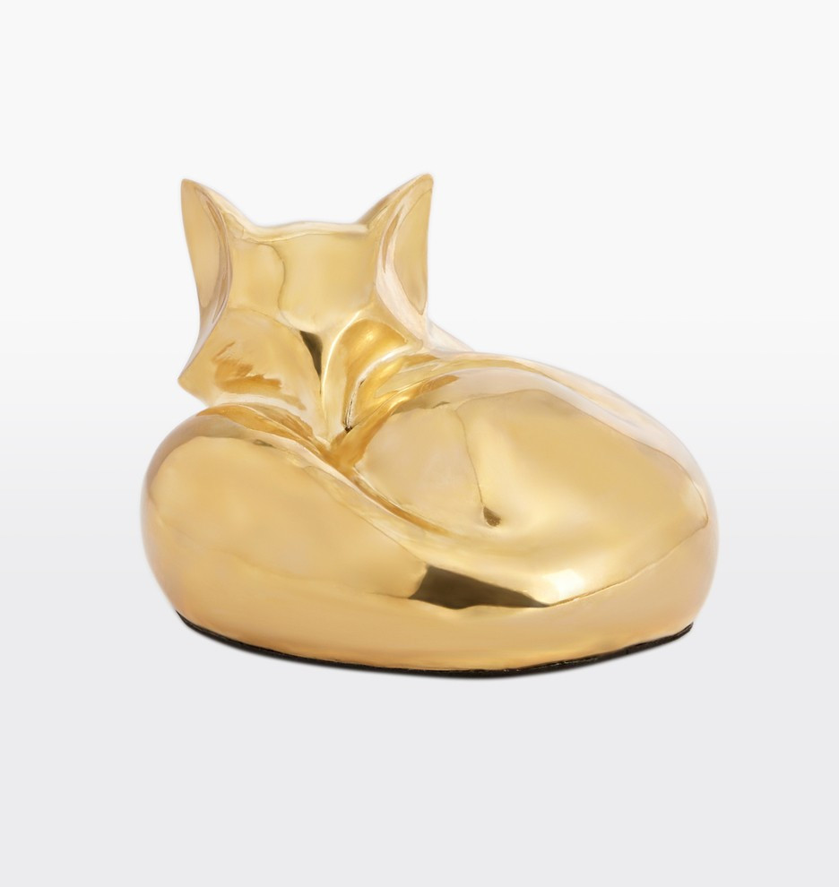 Solid Brass Fox Door Stop
 | Rejuvenation | Rejuvenation