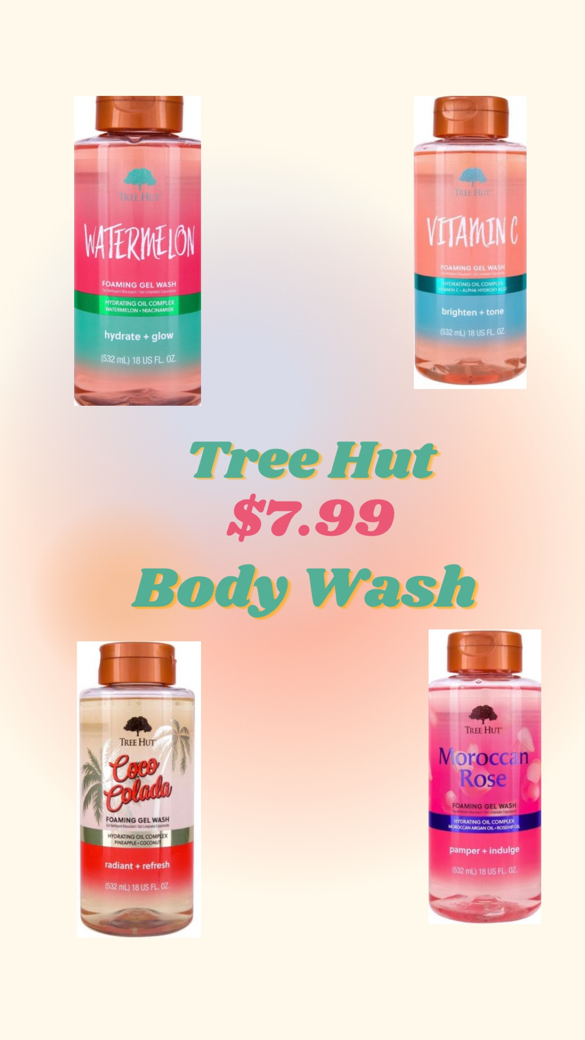 Tree Hut body wash - $7.99 

#LTKbeauty #LTKhome #LTKFind