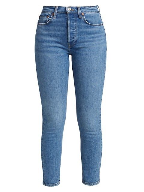 Re/done 90s High-Rise Cropped Jeans | Saks Fifth Avenue
