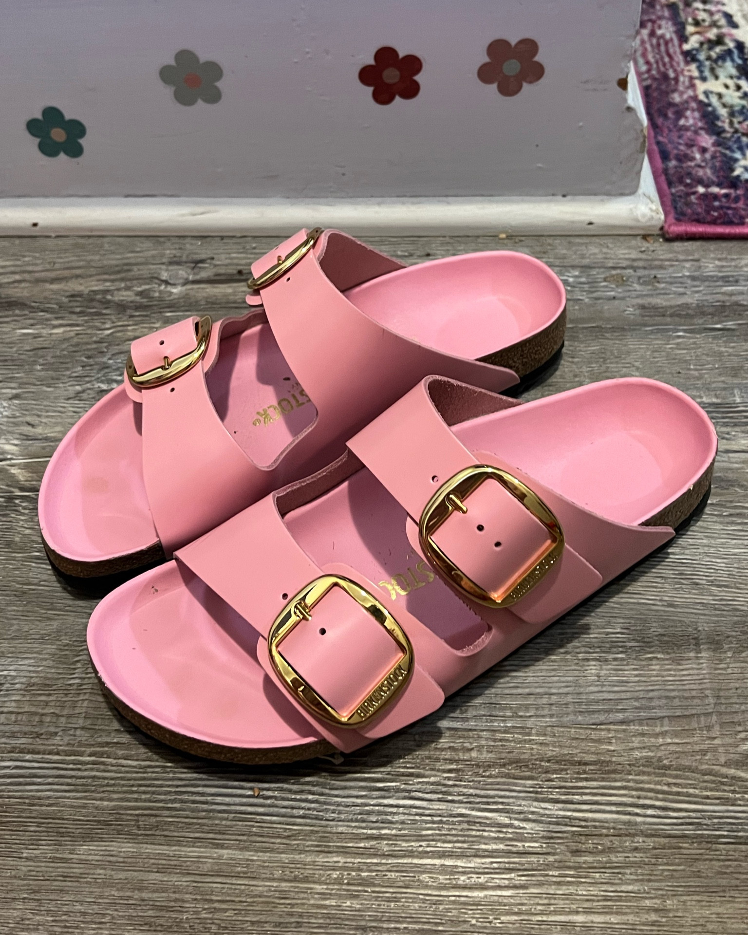 Candy pink Big Buckle Arizona Birkenstock sandals 💖 

#LTKshoecrush #LTKSeasonal