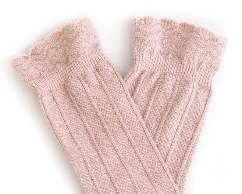 Knee High Baby Socks With Lace Baby Knee High Socks in Blush | Etsy | Etsy (US)