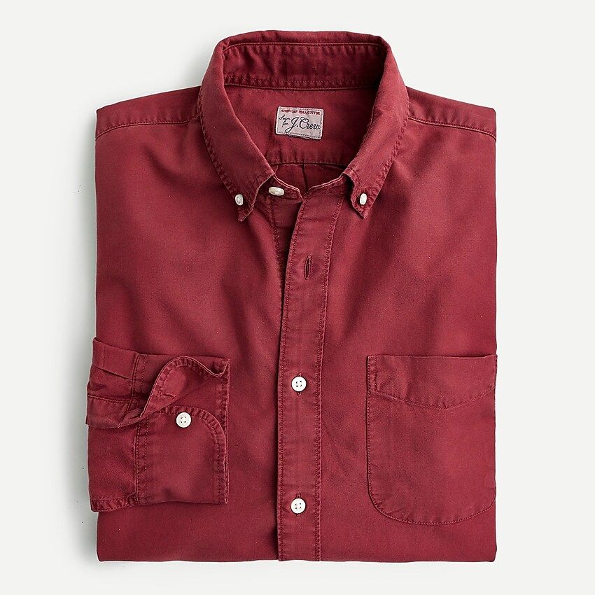 Slim oxford shirt in garment-dye | J.Crew US