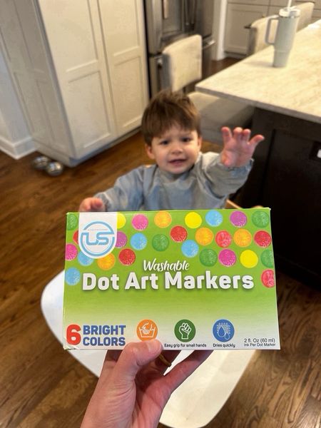 We love dot markers!  They’re toddler friendly and so fun!  

Dot markers - toddler art activities - toddler friendly activities - summer activities - toddler markers 

#LTKBaby #LTKKids #LTKSeasonal