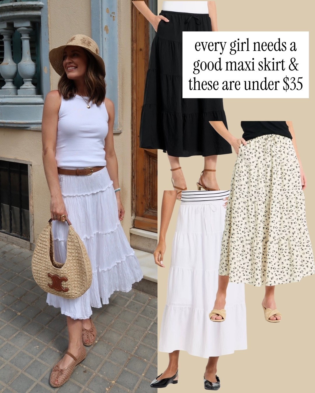 Under $35 maxi skirts from Target! So cute with cowgirl boots for country concert outfits, or dressed up with heels for Easter 

#LTKspring #LTKspringtrends