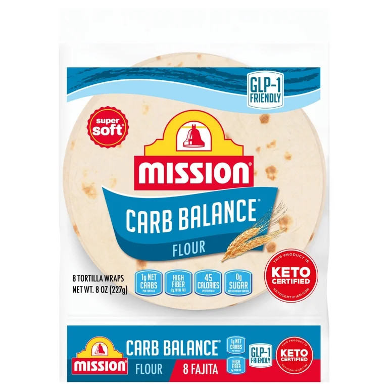 Mission Carb Balance Flour Tortillas, Fajita Size, 8 Count | Walmart (US)