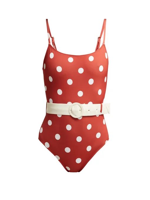 The Nina polka dot-print swimsuit | Solid & Striped | Matches (UK)