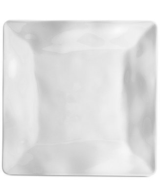 Q Squared Ruffle Melamine Square Salad Plates, Set of 4 - Macy's | Macy's