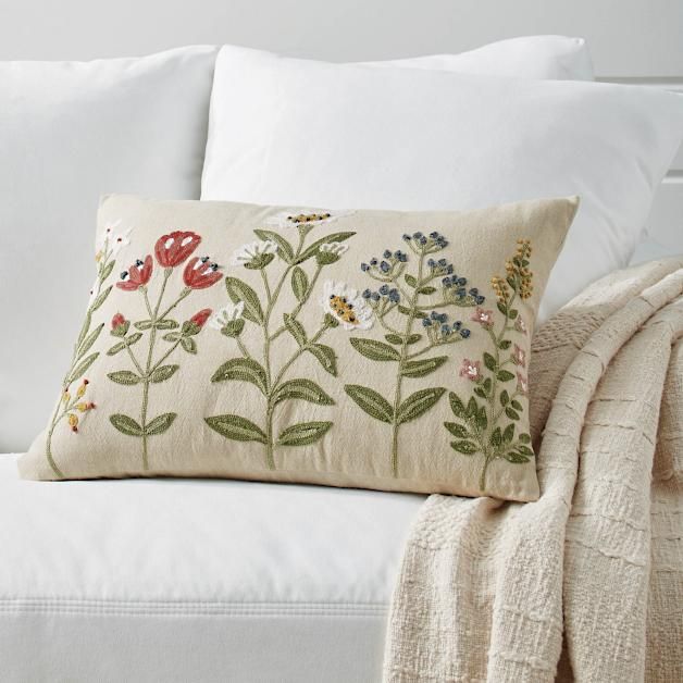 Gianna Embroidered Pillow | Grandin Road | Grandin Road