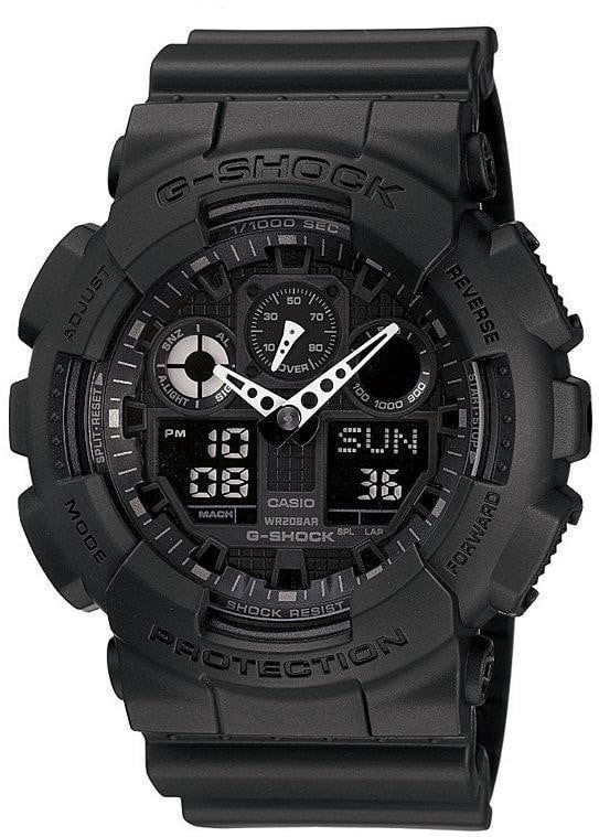 Casio GA100-1A1 G-Shock X-Large Black Ana / Digi Dial Resin Strap Men Watch NEW | Walmart (US)