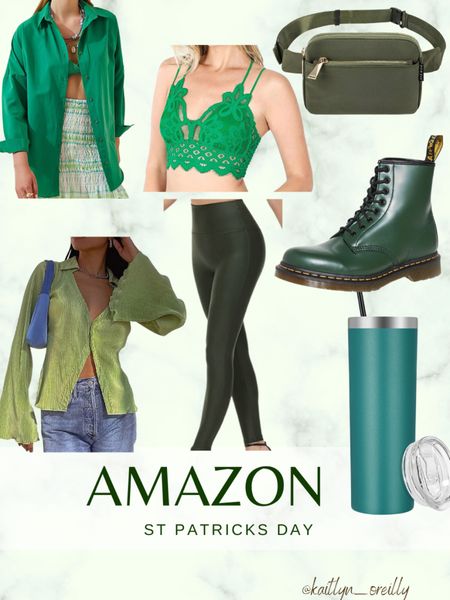 amazon st practicks day outfits 

green , green outfits , st patrick’s day , st patricks day , amazon , amazon finds , amazon maid haves , amazon st patrick’s day , combat boots , green , belt bag , leather leggings , shacket , crop top , crop tops 

#LTKshoecrush #LTKunder100 #LTKitbag #LTKsalealert #LTKcurves #LTKbump #LTKFind #LTKunder50 #LTKstyletip