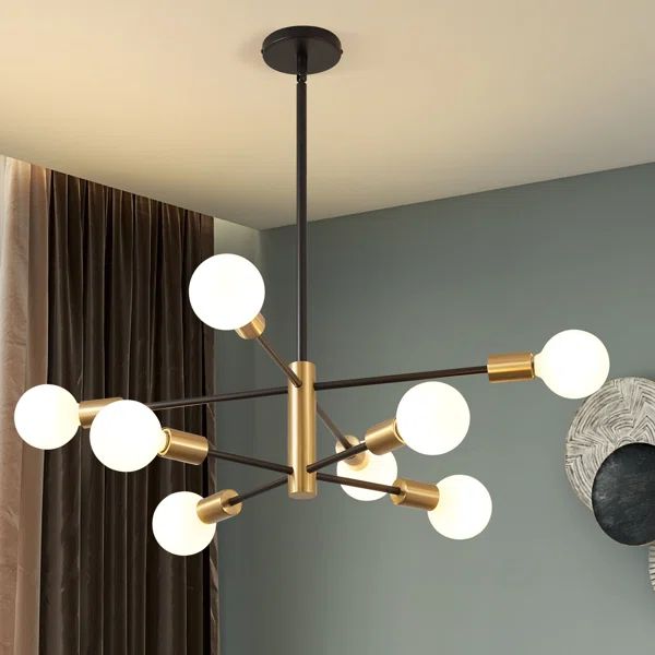 Ariyona 8-Light Dimmable Modern Sputnik Sphere Chandelier | Wayfair North America