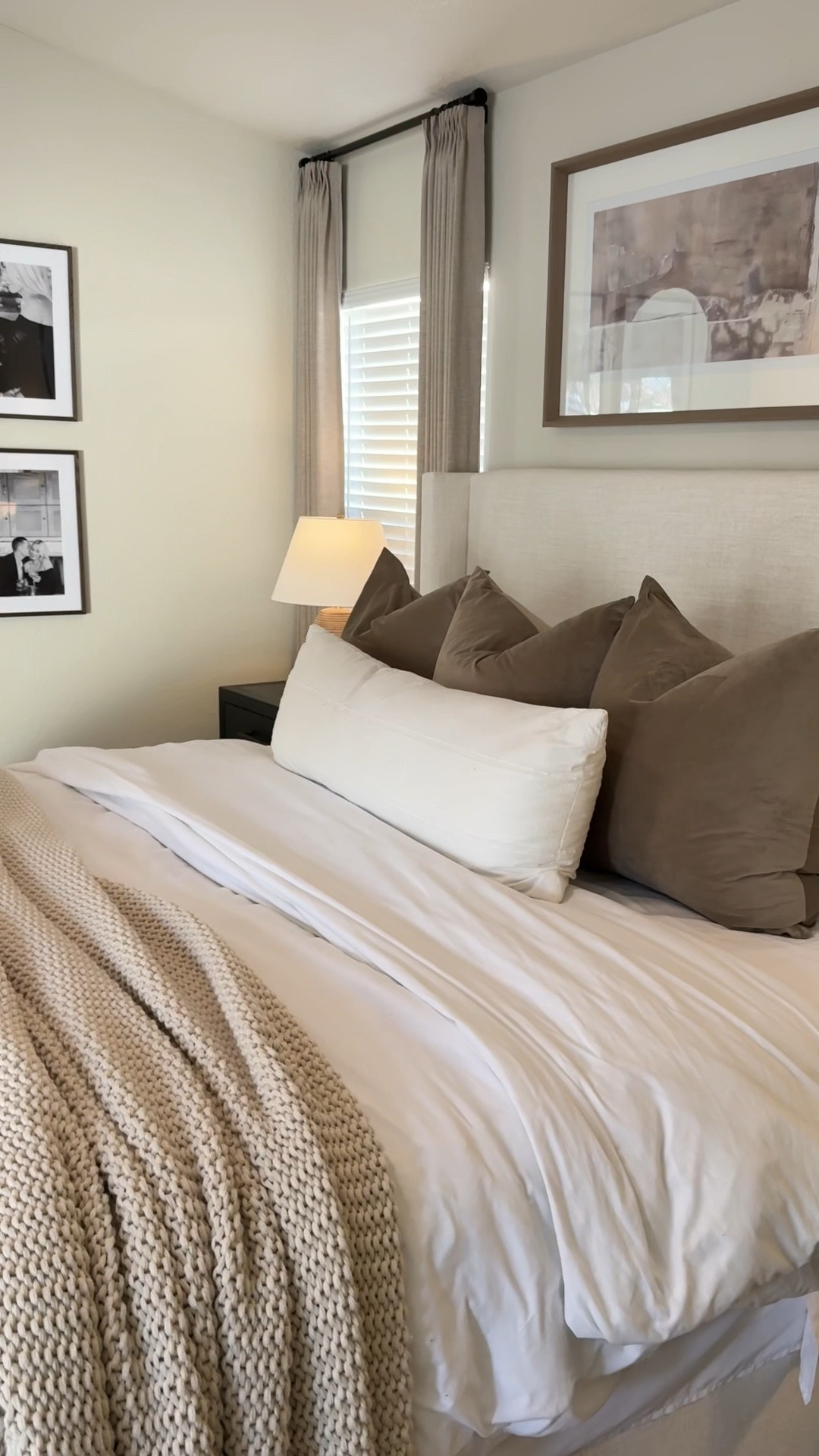 Linen upholstered wingback bed! 
Shown in the color LINEN TALC, king size 

This bed frame is consistently a best seller, and for good reason! 
We love the look of this linen bed and it’s easy to vacuum and clean when dusty. 

It’s a platform bed which means no box spring is required. We opted for an adjustable base when purchasing our mattress which fits perfectly inside of this bed frame. We simply built the main frame and skipped the inner slats so the adjustable base just set right into it! 


#LTKSaleAlert #LTKStyleTip #LTKHome