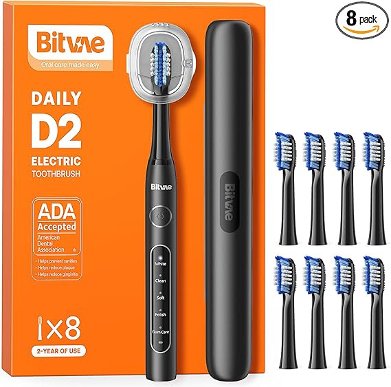 Bitvae Ultrasonic Electric Toothbrush for Adults and Kids, ADA Accepted Travel Electric Toothbrus... | Amazon (US)