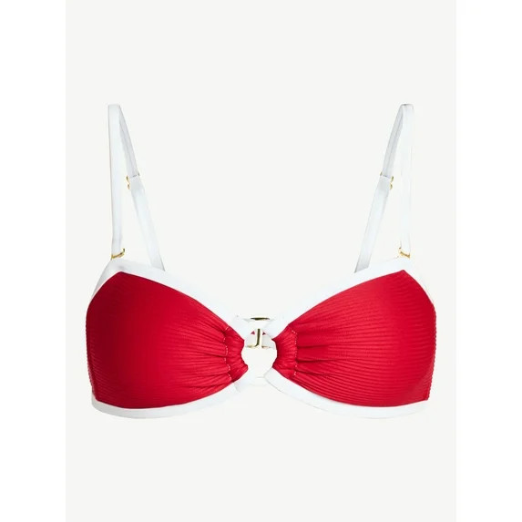 Time and Tru Women's and Women's Plus Size Go Time Strapless Bandeau Bikini Top with O-Ring, Size... | Walmart (US)