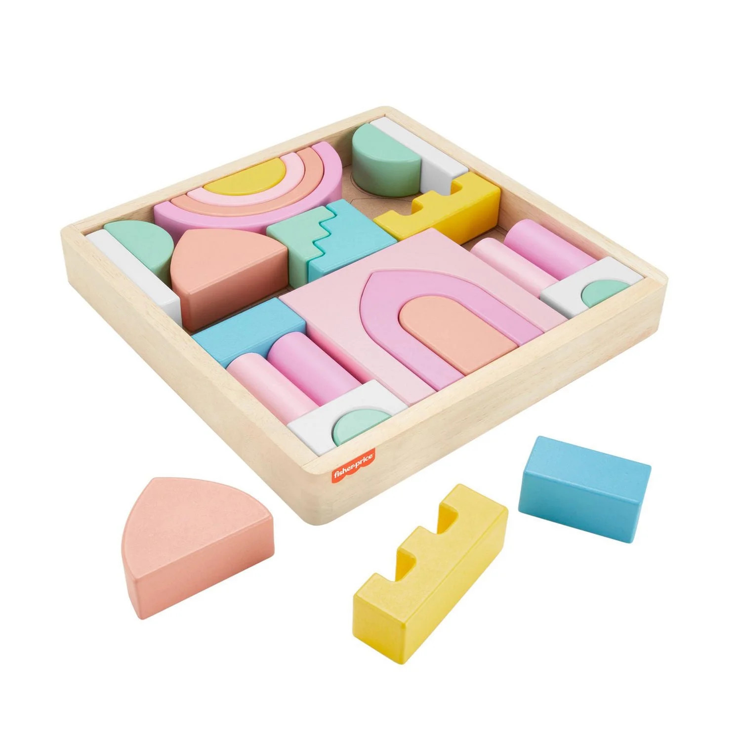 Fisher-Price Wooden Castle Block Set Toddler Stacking Toy, 28 Wood Pieces | Walmart (CA)
