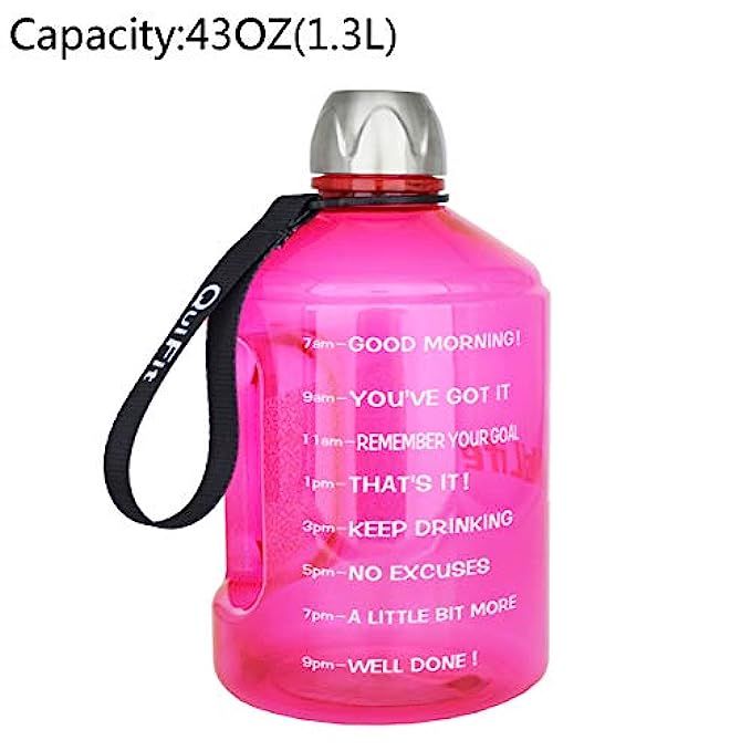 BuildLife 1 Gallon Water Bottle Motivational Fitness Workout with Time Marker |Drink More Water Dail | Amazon (US)