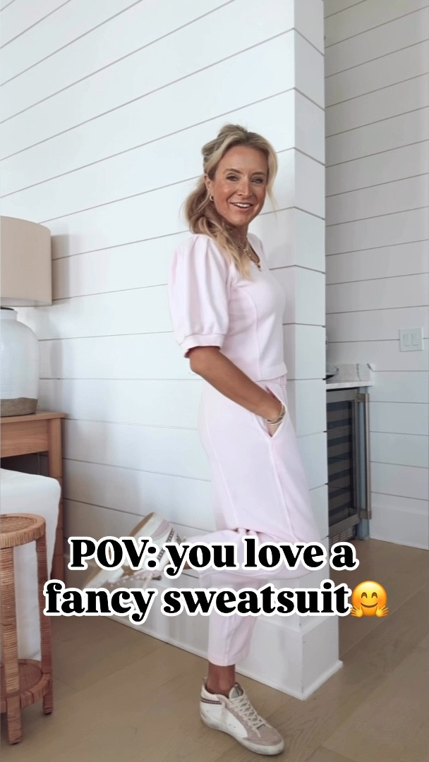 The cutest sweatsuit from aerie! Wearing XS in both! 

#LTKWatchNow #LTKStyleTip #LTKFindsUnder50