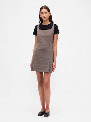 Square-Neck Pleated Mini Dress | Gap (US)
