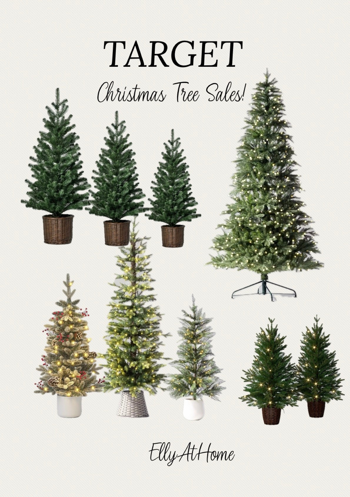 Target Christmas trees in a variety of style and sizes on sale! Shop them soon! Holiday home. 

#LTKHome #LTKHoliday #LTKSaleAlert