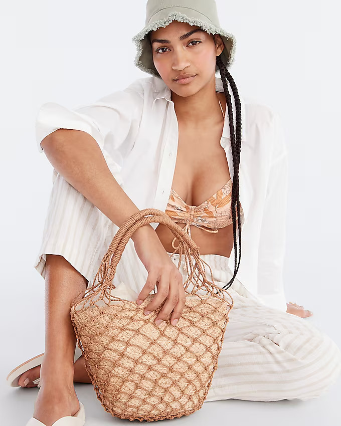 Sedona basket bag in straw | J. Crew US
