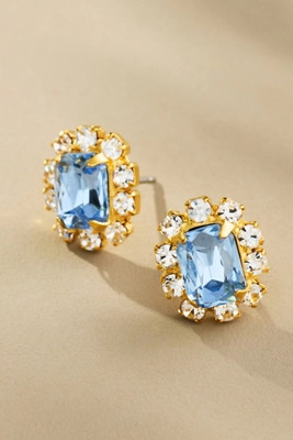 The Pink Reef Crystal Petite Stud Earrings | Anthropologie (US)