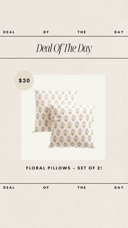 Deal of the Day - TJMaxx Floral Pillows! Set of 2 // only $30!

floral pillows, tjmaxx finds, tjmaxx favorites, affordable home decor, affordable home finds, spring pillow, budget friendly home decor, affordable pillow

#LTKfindsunder50 #LTKhome