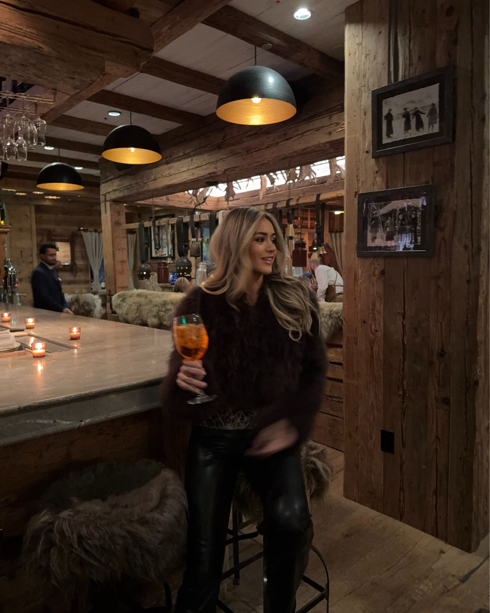 Brown set is on my ShopMy! With the fur coat. How cute 