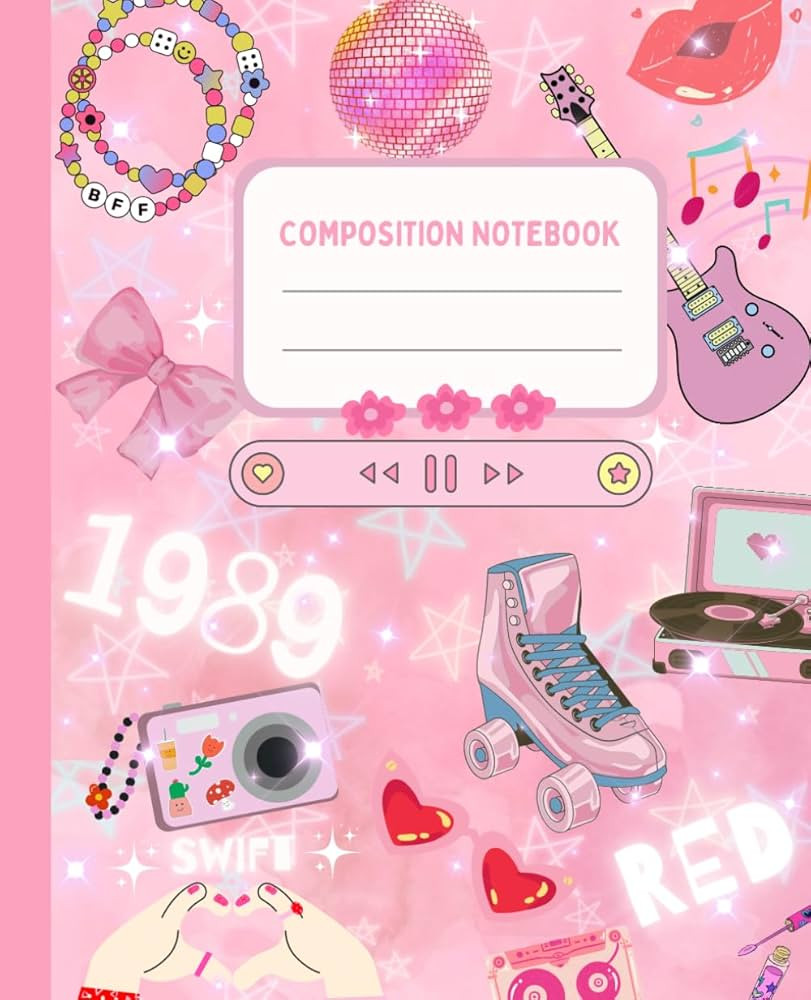 Swift Composition Notebook: Taylor Inspired Wide Ruled Composition Notebook | 110 Pages | 7.5 x 9... | Amazon (US)