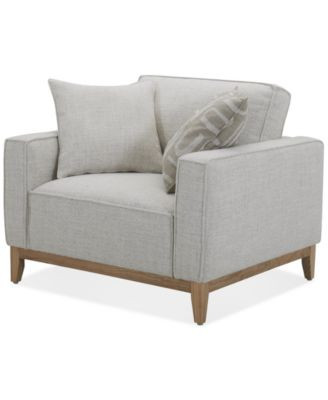 Rosecrans 41" Fabric Chair, Created for Macy's - Wheat | Macy's
