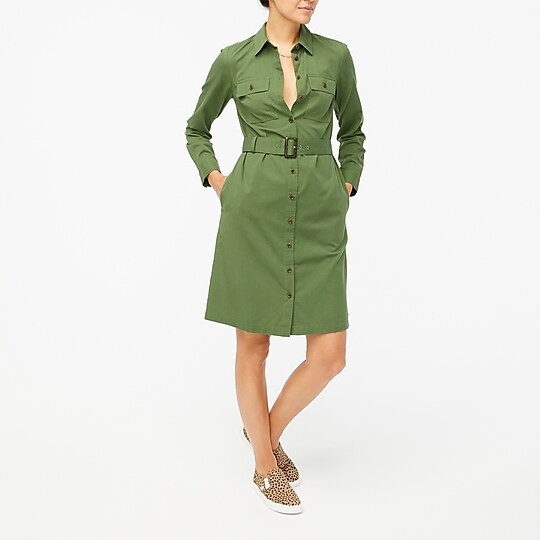 Twill utility shirtdress | J.Crew Factory